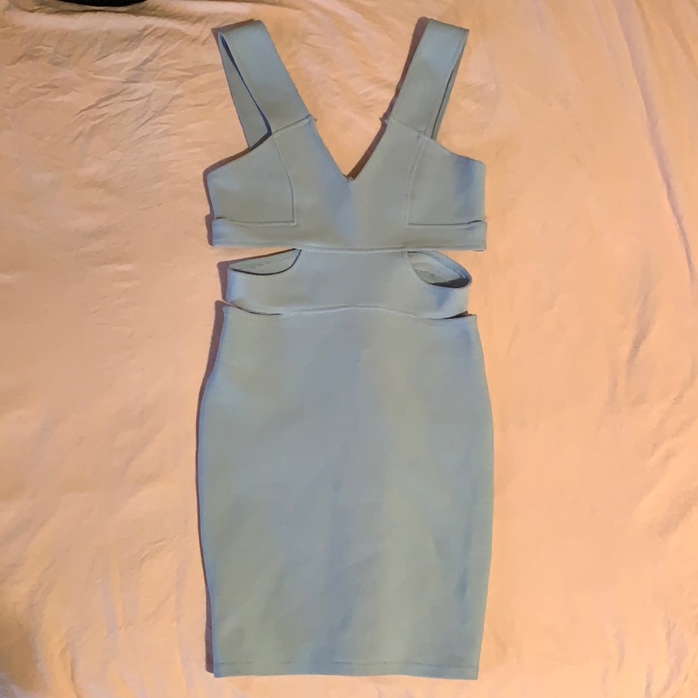 medium light blue tobi minidress